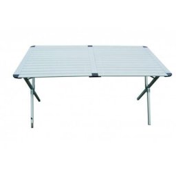 Table Clayette marrakech 140 cm Aluminium Camping - Bleu - Antarion