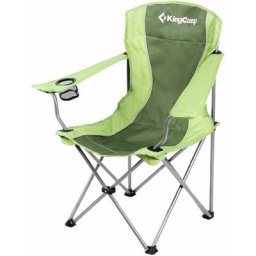 Kingcamp - Chaise de camping Vert - Sac de transport inclus - Vert
