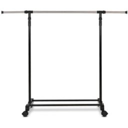 Tringle à Vêtements Tringle, Portant pour Vêtements avec Roulettes, Porte-Manteau Extensible,