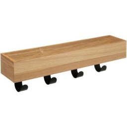 Patère 4 têtes vide poche bois - 5 five simply smart - Noir
