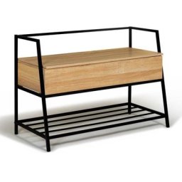 Banc d'entrée tim design industriel - Naturel