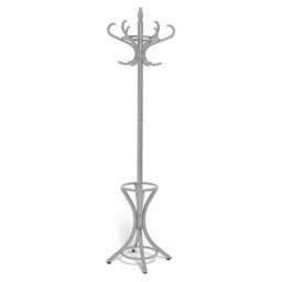 Portemanteau et porte-parapluie en bois laqué en gris, vintage