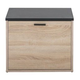 Meuble chaussure 1 abattant chêne naturel 9 paires Lohan