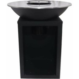 Brasero barbecue plancha montecristo Noir Acier inox Ø80cm - Noir