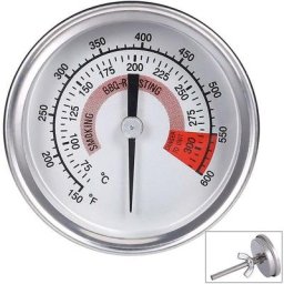 Thermomètre de Four en Acier Inoxydable Thermomètre pour Barbecue Grill fumoir Thermomètre 75 ℃ à