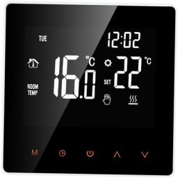 Thermostat de chauffage mural Thermostat intelligent à programmation hebdomadaire Ecran tactile