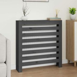 Cache-radiateur Moderne - Équipement pour radiateur Gris 79,5x19x84 cm Bois massif de pin BV760833