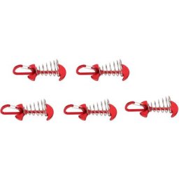 YB - 5 pièces piquets d'ancrage de pont en arête de poisson tente auvent crochet à ressort réglable