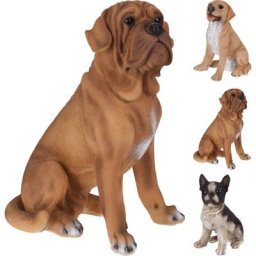 Peragashop - figurine de chien en résine 21X33CM modèle au choix