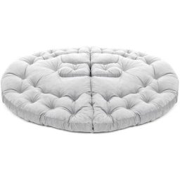 Fauteuil convertible futon Brodie Velours Gris - Gris