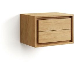 Meuble de salle de bain Kenta en bois de teck massif finition naturelle 60 x 45 cm - Naturel - Kave