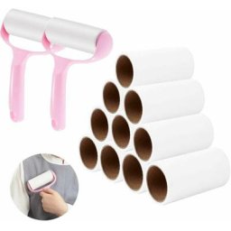 Alwaysh - 12PCS Rouleau Adhesif Vetement,Brosse Poils Animaux épilateur Rouleau Collant Super