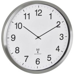 60.3548.02 radiopiloté(e) Horloge murale 508 mm x 65 mm blanc, argent grand écran - Tfa Dostmann