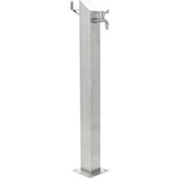 Vidaxl - Colonne à eau de jardin carrée Acier inoxydable 95 cm