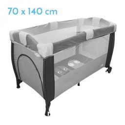 Monsieur Bébé - Lot de 2 moustiquaires universelles pour lit bébé 70 x 140 cm - Blanc transparent
