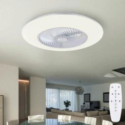 Ventilateur de plafond avec lumière et télécommande Plafonnier Ventilateur Refroidisseur d'ambiance