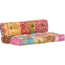 Pouf Patchwork Tissu