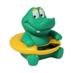 Thermomètre de bain pour bébé Affichage de la température à led Thermomètre animal mignon, crocodile