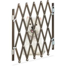 Barrière de sécurité extensible jusqu'à 96 cm, chiens, 48,5-60 cm de haut, bambou, escaliers &