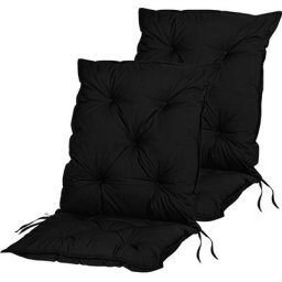 Lot de 2 coussins de chaise à dossier bas 104 x 52 x 8 cm Indoor et Outdoor en différentes
