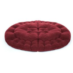 Fauteuil convertible futon Brodie Velours Bordeaux - Bordeaux