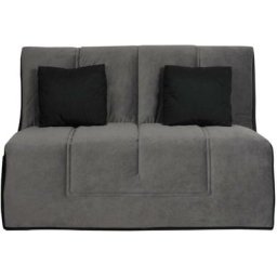 Banquette bz los angeles 140x190, matelas Dunlopillo, angel gris - angel gril
