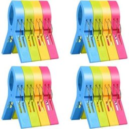 Pinces à Linge, Pinces Serviette Plage, Clip de Brise-Vent, Durable Grosse Pince Plastique pour