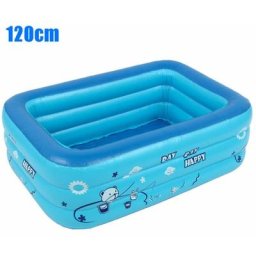 Piscine Gonflable pour bébé, Conception de Drain Portable, Piscine Rectangulaire Gonflable à