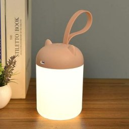 Veilleuse lanterne pour enfants, lampe portable alimentée par batterie, lumière chaude attentionnée