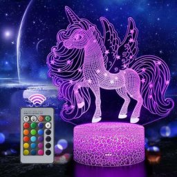 Veilleuse Licorne pour Enfants Bébé, Jouets Licorne, Cadeaux Licorne pour Filles, 16 Couleurs