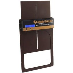 Porte de Poulailler Automatique avec Minuterie en Alliage D'aluminium led hd Display alimenté par