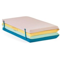 Kave Home - Matelas de sol pour bébé Agapita en coton bio (gots) multicolore 60 x 160 cm