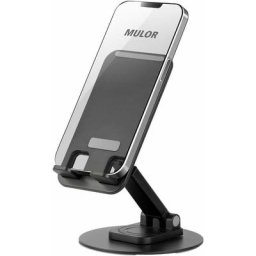 Support Téléphone Bureau, réglable Support Dock Téléphone Aluminium Pliable