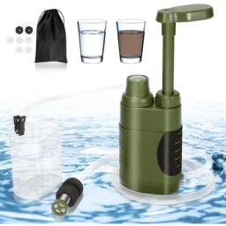 EINFEBEN Filtre à Eau Extérieur Filtre à Eau Portable Système,Purificateur D'eau Survie,3000