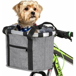 Alwaysh - Panier de Vélo Pliant Petit Sac de Transport pour Chien de Chat Panier de Guidon Panier