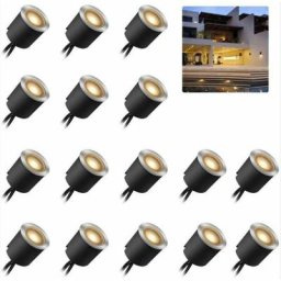Spots led Encastrable Extérieur IP67-16PCS Spots à Encastrer pour Terrasse Bois Plafond,étanche 0,6