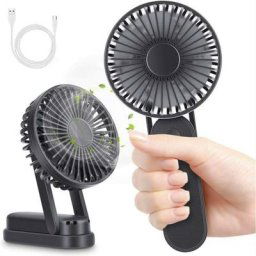 Ventilateur usb, Mini Ventilateur de Table avec Rechargeable 2500mAh Batterie Silencieux Portable