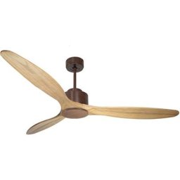 Ventilateur de plafond ø166 cm avec Hypersilence Wifi réversible - brun