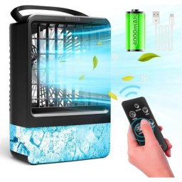 Rafraîchisseur d'air 4 en 1 Ersandy Mini de bureau 486m³/h 60W Blanc