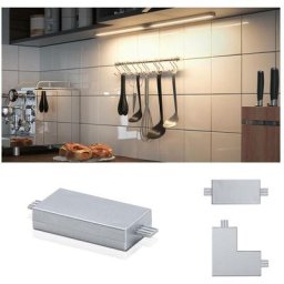 Paulmann - Barre connecteur ligne Clever Connect 12V Chrome mat/Synthétique
