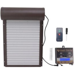 Porte de poulailler automatique, porte de poulailler programmable en aluminium avec minuterie