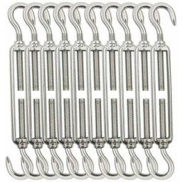 Kits de Tension de câble,M5 Tendeur en Acier Inoxydable Crochet et Crochet,Tendeur pour câbles pour