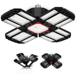 Swanew - Eclairage hall led noir rouge lampe industrielle ufo bay hall spot 200W - noir rouge