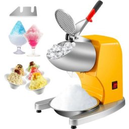 Broyeur a Glace a Double Couteau 300 w Machine a Glace Pilee Commerciale Domestique 1450 Tr / Min