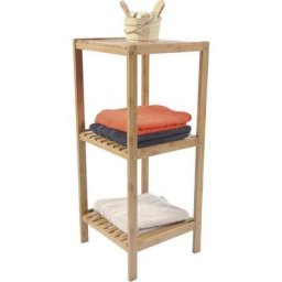 Tendance - tagère 3 niveaux bambou - Bambou - Naturel