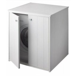 Armoire pour machine laver intrieure ou extrieure en pvc avec deux portes frontales xxl