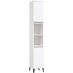 Armoire de salle de bain blanc 30x30x190 cm bois d'ingénierie Vidaxl White