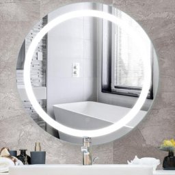 Miroir rond led Lumineuse led Miroir de maquillage modèle classique miroir anti-buée avec