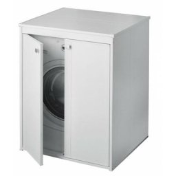 Smmo - Armoire de recouvrement de machine laver en pvc avec portes charnires