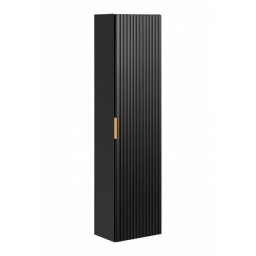 Colonne murale en bois Georgia Black - h 140 x l 35 x p 25 cm - Livraison gratuite - Noir